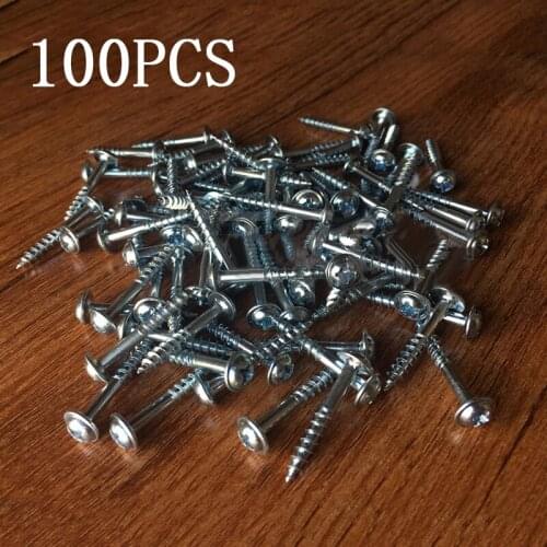 100x Pocket Hole Screws Kit For Kreg Jig System Woodworking Project Tool Oblique Hole Self-tapping Screws for Pocket Hole tools