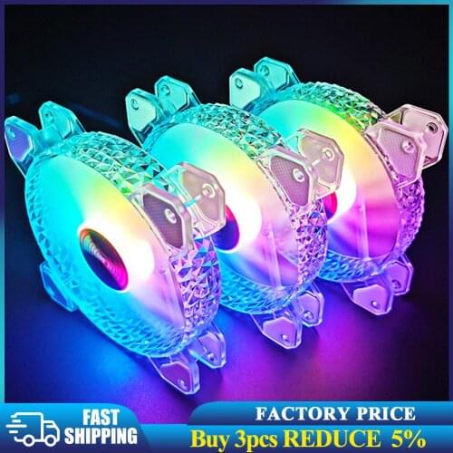 COOLMOON 12cm 4Pin 12V Cooling Fan Desktop Chassis CPU PWM ARGB AURA Cooler Colorful Computer LED Fan Radiator Accessories