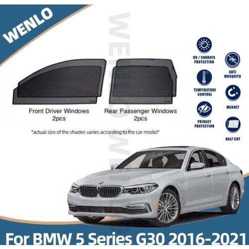 Magnetic Car Window Sunshade Car Door Sun Shade For BMW 5 Series G30 2016-2021 Sun Visor Sunscreen Insulation