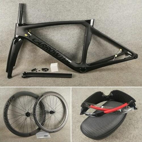 BoB T1000 UD Matte-Glossy CARROWTER Disc Carbon Road Bike Frames Direct Mount Brakes Frameset 50mm Disk carbon Wheels Wheelset