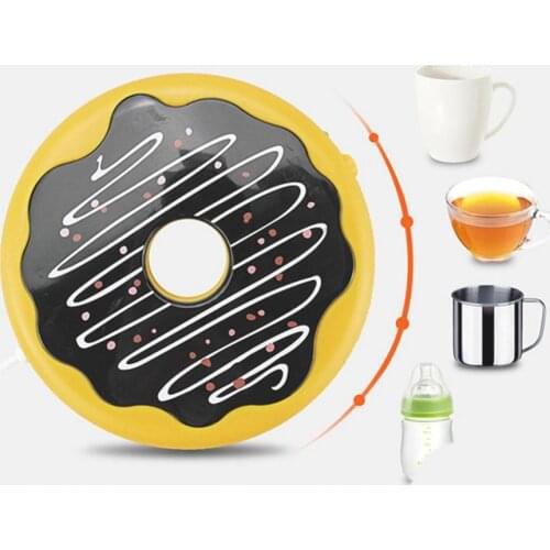 Cute Doughnut Shape USB Heating Thermal Insulation Coffee Cup Mug Pad Warmer Mat