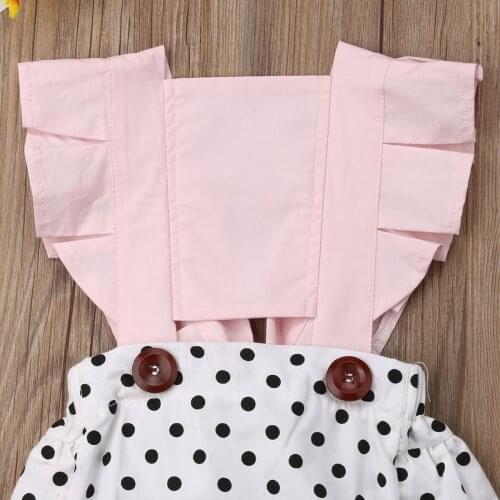 Fashion Girl Jumpsuits 3M-24M US Newborn Infant Baby Girls Clothes Sleeveless Romper Jumpsuit Outfits