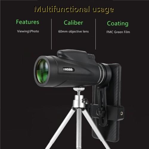 Monocular 50x60 Powerful Binoculars High Quality Zoom Great Handheld Telescope lll night vision Military HD Professional Hunting