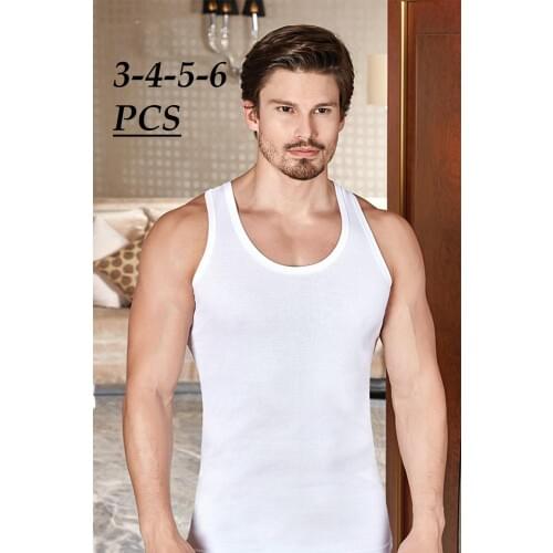 100% cotton high quality Men Undershirt Bottoming Shirt 1pack Casual Top Shirt Soft Breathable Slim Male Undershirt Summer Wear