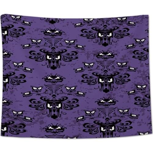 Halloween Style Ghost Face Pattern Wall Tapestry Beach Towel Home Decoration