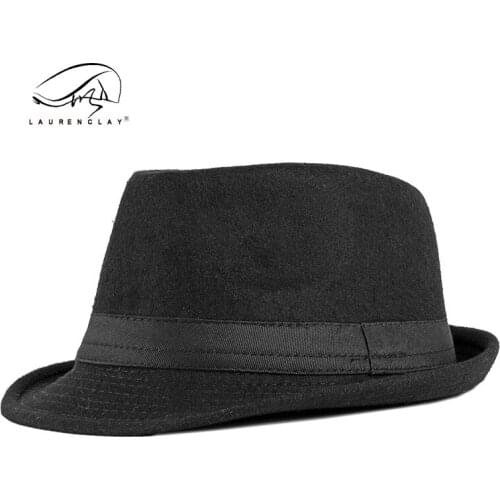 Spring and autumn new fashion casual top hat female British fashion black jazz hat tweed versatile middle-aged and old hat trend