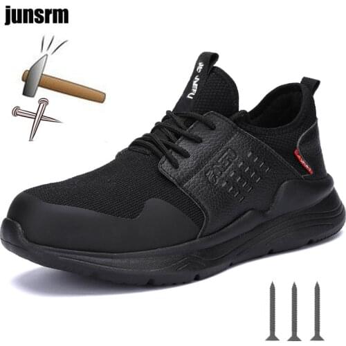 New 36-48 steel head work shoes, anti-shattering, puncture-proof, light and breathable safety shoes, which insulate elect