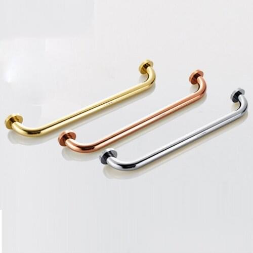 Bathtub Grab barsBathroom new hotel all copper handrail black gold senior handle bathroom non-slip railing