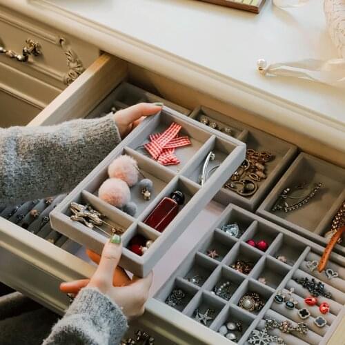 Prefer Arrival Drawer Jewellery Organizer Gift Box Packaging Earring Holder Necklace Display Various Model S/M Size Options