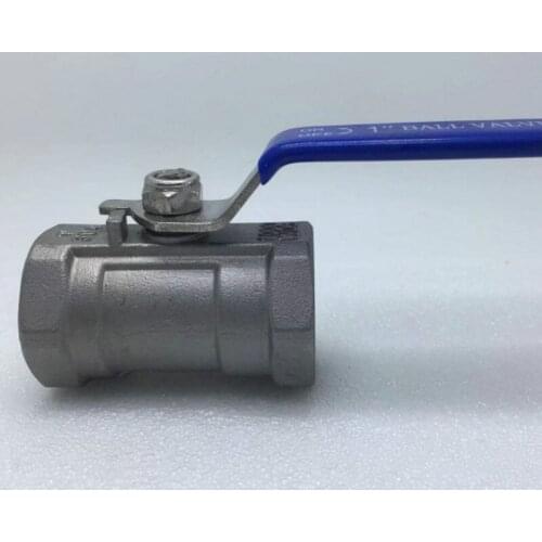 1pc SS304 Stainless Steel Ball Valve 1/4" 3/8" 1/2" 3/4" 1" 1-1/4" 1-1/2" Female BSP