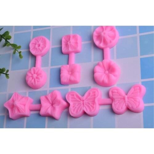 3D Five Petals Flower Silicone Mold Fondant Cake Decorating Tools Chocolate Confeitaria Baking Moulds Kitchen Accessories