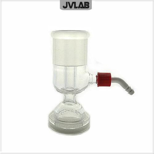 Glass Top Funnel Vacuum Filtration Apparatus Accessories Filter Head With Plastic Mouth Resistant High Temp. 250ml/500ml/1000ml