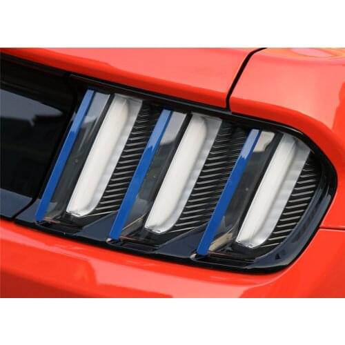 ABS Car Exterior Decoration Tail Light Decoration Bar Frame Cover for Ford Mustang 2015+ Stylish Decals Colorful Stickers