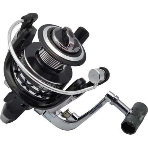 High Speed Double Spool Spinning Fishing Reel 5.1:1/4.7:1 Drag 8kg Gear Ratio Carp Left/Right Hand Saltwater Freshwater X464G