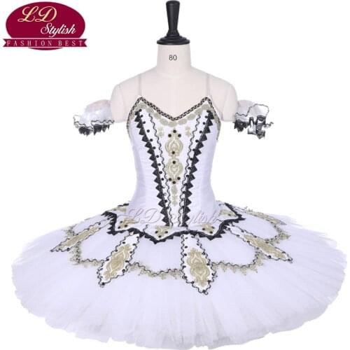 Women White Professional Ballet Tutu Costumes The Swan Lake Performance Ballet Apperal Women Dancewear Girls Ballet Dress