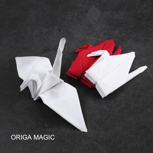 Crane Magic (Origami Magic) Magic Trick Paper Crane Close Up Magic Props Street Accessories Mentalism Wedding Party Magic Show