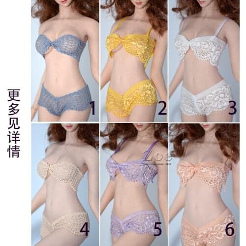 1/6 Female soldier sexy underwear costume model three-point wristband for 12 inch action figure in stock
