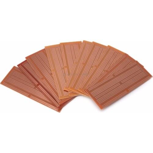 10 Pcs 4.8x13.3cm DIY Prototype Paper PCB Universal Experiment Matrix Circuit Board Dropship