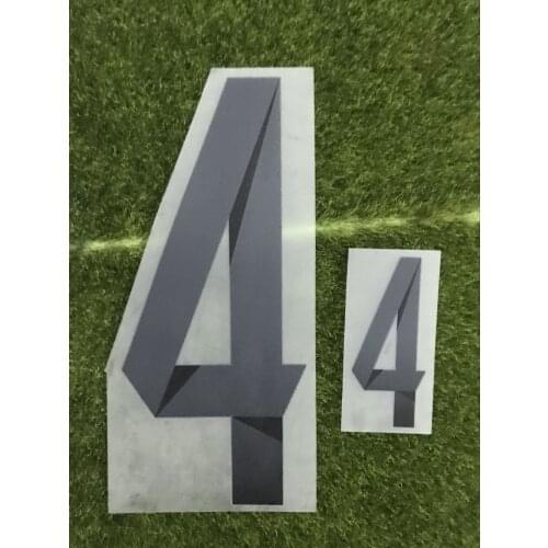 2014 AD Custom Nameset Messi Kun Aguero Klose Gotze Di Maria Muller Any Name Number Heat Transfer Iron ON Soccer Badge Printing