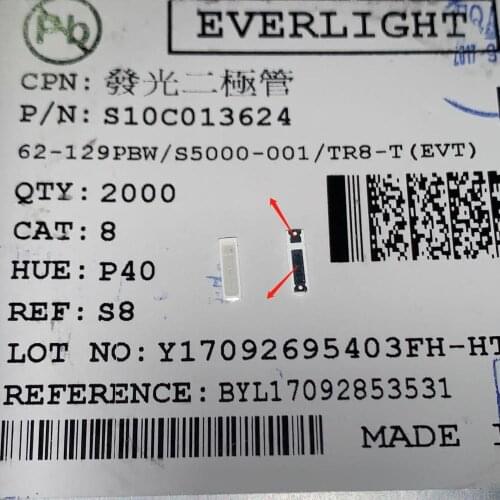 50-500pcs ORIGINAL FOR Everlight quantum dot TV backlight lamp bead 1W 6V 7020 blue light maintenance backlight BLY17092853531