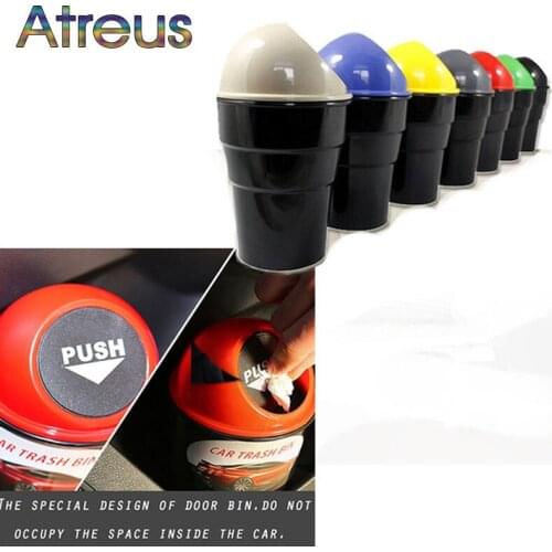 Atreus Car-styling 1Pcs Car trash storage box for VW Polo Jetta Toyota Corolla Mercedes W203 Saab Renault Megane Dacia Duster