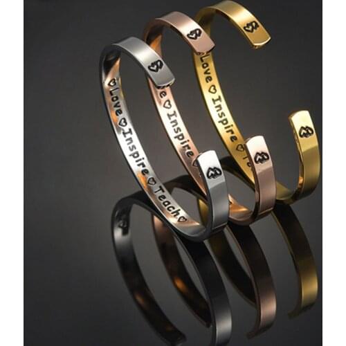 Engraving Name Date Personalized Open Bangle Stainless Steel for Men Women Fashion Jewelry Anniversary Birthday Wedding Gifts