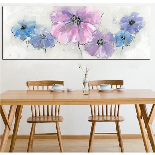 HD Print Abstract Watercolor Poppy Flower Landscape Oil Painting on Canvas Art Poster Modern Wall Picture For Living Room Decor