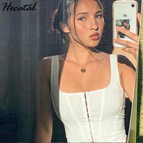 Heeatal White Crop Top Tank Top Women 2021 Sexy Streetwear Women Black Top Cute Tops for Women Blusas Mujer De Moda 2021 Verano