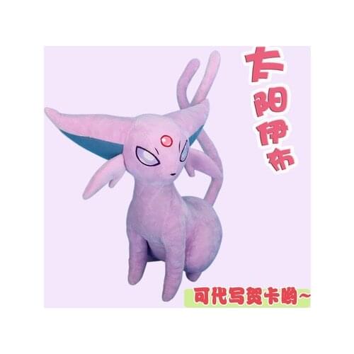 Original New Pokemon Games Espeon Plush Toy Soft Stuffed Animal Doll animation Surrounding Dolls Birthday Present For Child