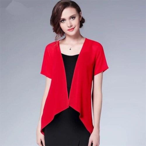 Spring Summer Kimono Cardigan Women Loose Blouses Shirt Short Sleeve Lady Beach Shirts Sunscreen Female Clothing Plus Size 7XL