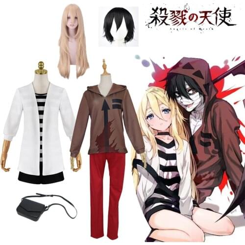 Angels of Death Cosplay Costume Ray rachel gardner uniform Zack Isaac Foster Cosplay Anime costume Backpack Wig