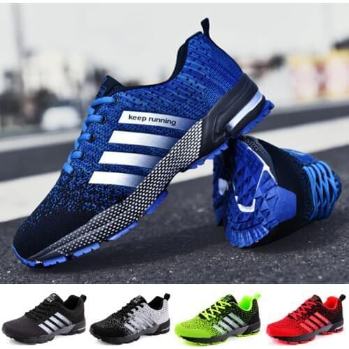 Fashion Mens Sneakers Big Size 48 Light Running Shoes Breathable Lace Up Casual Shoe Comfortable Non-slip Walking Sports Shoes