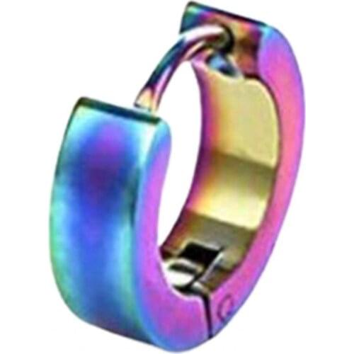 50%HOTRound Earring Safe Unfading Unisex Unisex Stainless Steel Round Ear Clip for Shopping Club Daily Wear