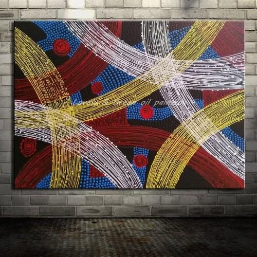 Unframed Picture Hand Painted Canvas Painting Arts Poster Modern Abstract Oil Painting Wall Pictures For Living Room Home Decor