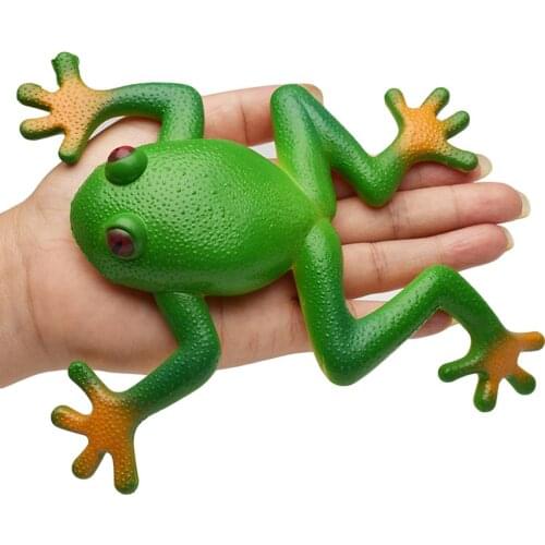 Simulation Frog Animal Soft Stretchy Model Spoof Stress Vent Squeeze Kids Toy