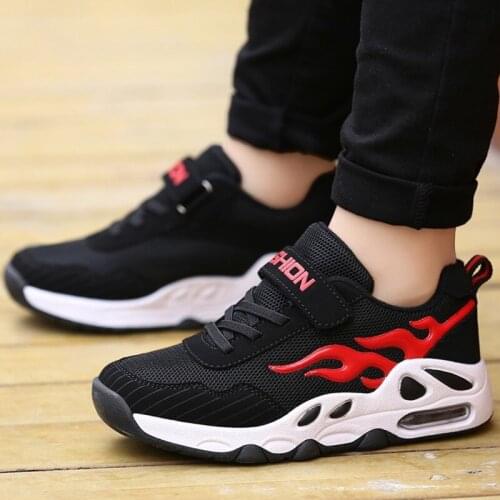 Fashion Boys Sneakers Casual Shoes For Kids Children Breathable Mesh Lace-up Running Walking Flat Summer Toddler Sapato Infantil