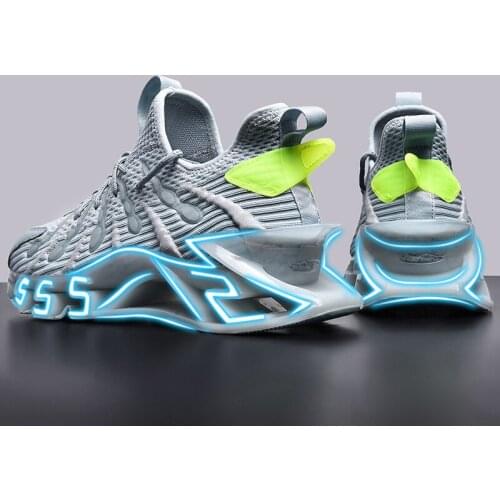 Fashion Blade Men Sneakers Luxury Brand Wear-Resistance Running Mens Shoes Reflective Sports Man Trainers Breathable Walking 46