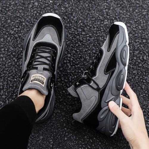 Men Casual Shoes New Thick bottom Lace-up Hot Sale Shoes Men Fashion Sneakers Outdoor Breathable Fitness Shoes Zapatos de hombre