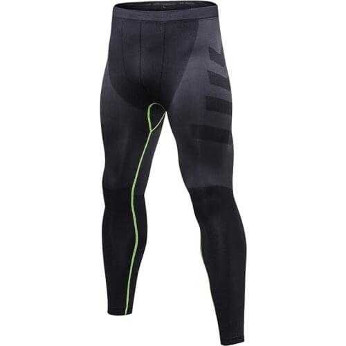 Mens BodyBuilding Pants Running Leggings Male Compression Pants Jogging Tights Men Sports Trousers Gym Sportwear