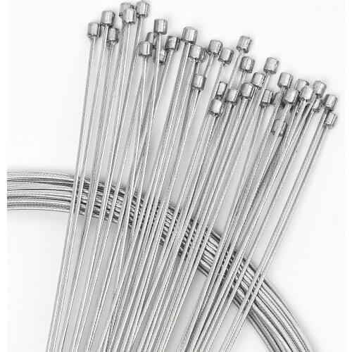 10 pcs 2m or 1.4m Road MTB Bike Fixed Gear Bicycle Shifting Cable Brake Line Gear Brake cable Sets Core Inner Wire Speed line