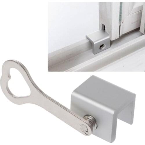 Door Window Lock Restrictor Aluminum Children Security Window Cable Limit Lock Safety Key Lock Windows Lock Sliding Stopper