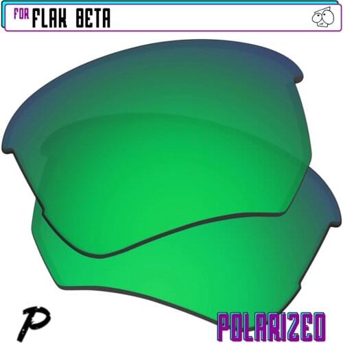 EZReplace Polarized Replacement Lenses for - Oakley Flak Beta Sunglasses - Green P