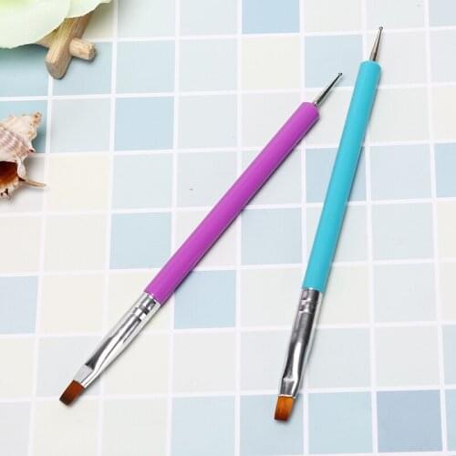 16CM Professional Painting Dotting Double Head Nail Art Pencils Acrylic UV Gel Polish Brush Liners Point Drill Pen Tools