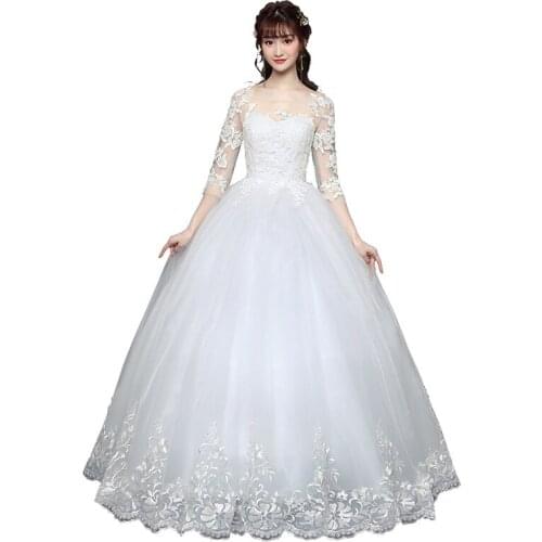 Luxury Wedding Dress Ball Gowns Plus Size Embroidery Wedding Dresses Bride Princess Dresses
