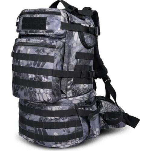 Military Army Backpack 50L Nylon Water-proof Camp Hike Camouflage Backpacks Large-capacity Men Bag X103