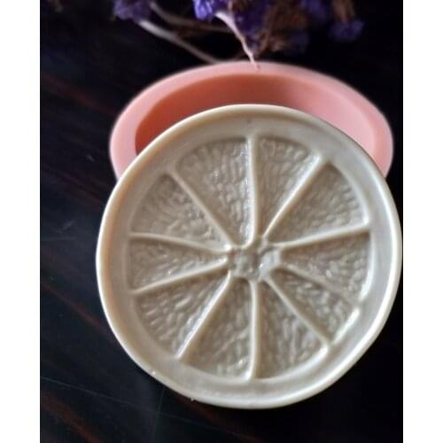SG0010 PRZY Silicone Mold Orange Slice Soap Molds Gypsum Chocolate Candle Mold Clay Resin Mould Fondant Mould Fruit Eco-friendly