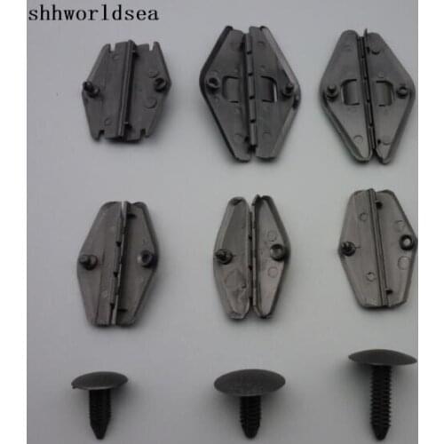 Shhworldsea 100PCS trim panel hood insulation cowl side trim retainer window guide upper part of glass fasteners