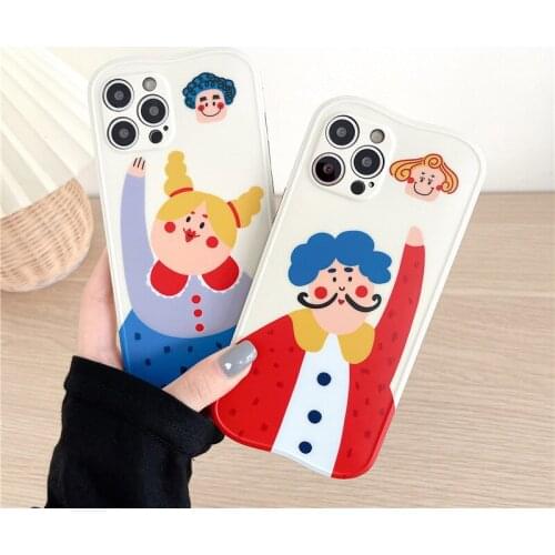 PINZHENG Funny Clown Mobile Phone Case For iPhone 7 8 7P 8P Silicone Protective Cover For iPhone X XS XR 11 12 Pro Max Case