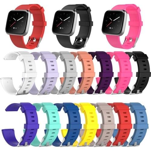Compatible with Fitbit Versa lite/Versa Smart Watch Bands, Replacement Wristband 2nd Generation Official Silicone Strap