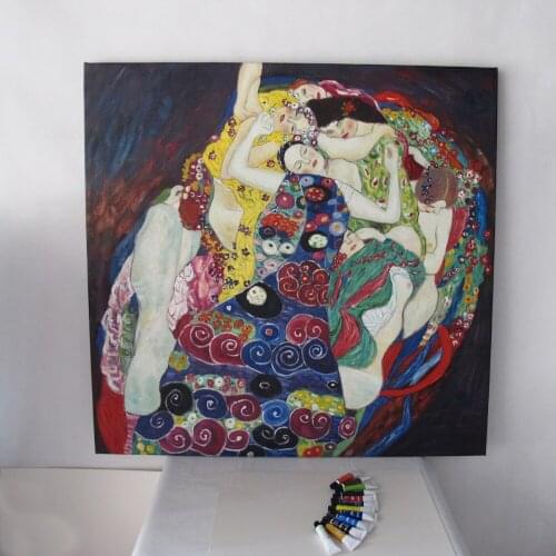 Modern oil painting Maiden by Gustav Klimtwall famous canvas art beautiful oil painting for living room